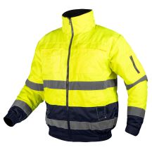 Hi-Vis 3-in-1 Work Jacket, Insulated, Yellow and Navy Blue, Size XXL