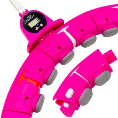 5. HULA HOP WITH MASSAGER, WEIGHTS AND COUNTER FUCHSIA ENERO FIT