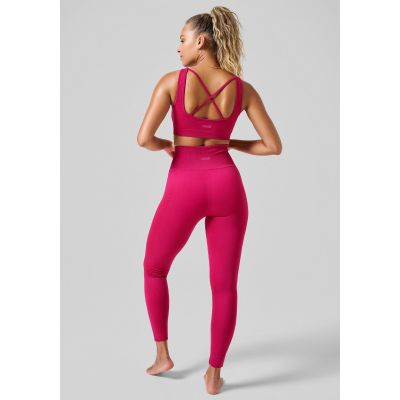 3. CASALL Scallop High Waist Seamless Tights Leggings Pink