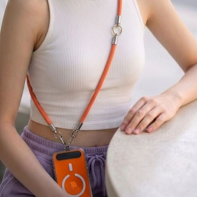 12. Tech-Protect C10S Rope Phone Lanyard - Orange