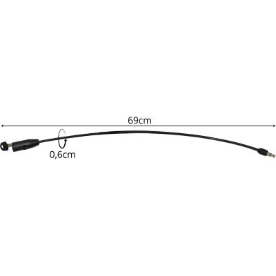13. BIKE LOCK WITH KEY 0.6x65CM BLACK XQMAX