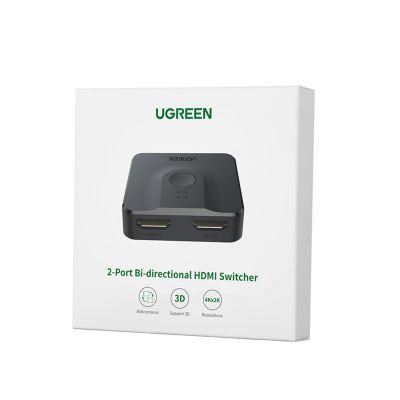 9. Ugreen switch HDMI splitter switch - 2x HDMI 4K 60Hz black (CM217)