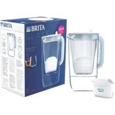 8. Brita Glass filter jug + 2 MaxtraPro PP cartridges (blue; 2.5l)