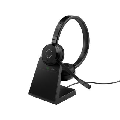 2. Jabra Evolve 65 TE Headset Wired & Wireless Headband Office/Call Center USB Type-A Bluetooth Charging Cradle Black