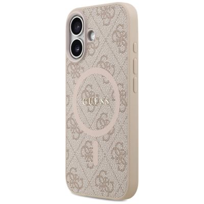 2. Guess 4G Ring Classic Logo MagSafe Case for iPhone 17 - Pink