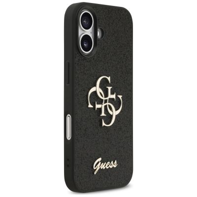 4. Guess Fixed Glitter Big 4G case for iPhone 17 - black