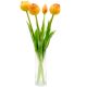 9. BOUQUET OF 5 ORANGE PEONY TULIPS 39 CM LIFE-LIKE SPRING DECORATION