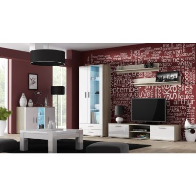 3. Shelf 125cm (2 pcs) SOHO Sonoma oak matt