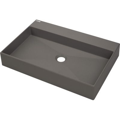 Granite countertop washbasin with tap space - 60x40 cm