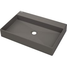 Granite countertop washbasin with tap space - 60x40 cm