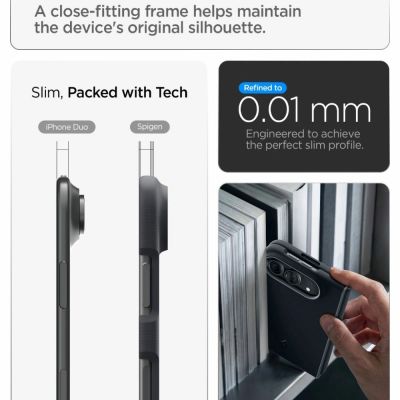 12. Spigen Nano Pop MagSafe Case for iPhone Duo - Black and Gray