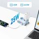 5. Orico PDC25 25W 6in1 Power Strip 2x AC + 2x USB-A + 2x USB-C - Blue