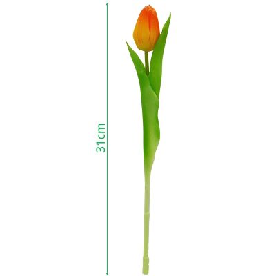 19. ORANGE TULIP 31CM LIFE-LIKE SPRING DECORATION