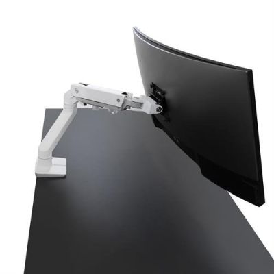 3. Ergotron HX Desk Monitor Arm White - desk mount for monitor