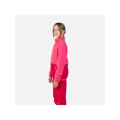 5. Rossignol Jr Strawpile Fleece Fz Pink Sweatshirt