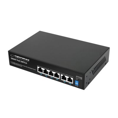 ESPERANZA 6-Port PoE Switch 10/100M 60W SPINNER ENS105