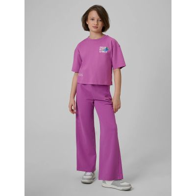 3. Loose T-shirt with a girl's print 4F 4FJRSS26TTSHF3827-51S