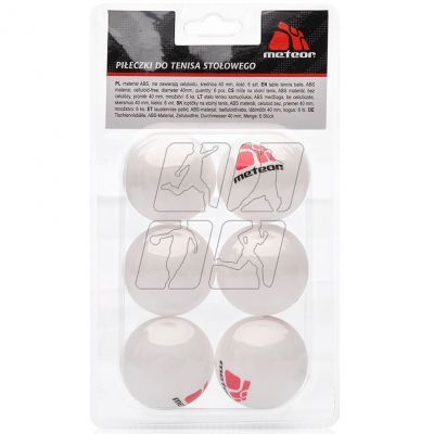 2. A set of 6 ping pong balls Meteor 15028