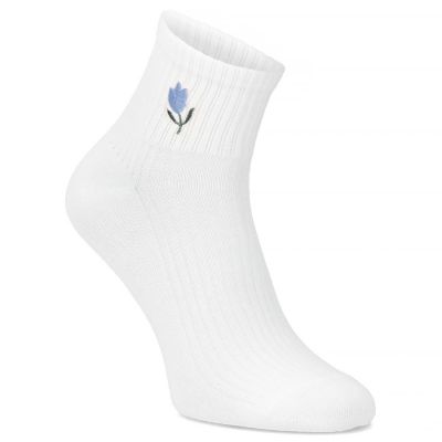 9. Women's high bamboo cream socks Filippo SD-AN06