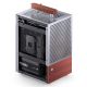 21. Jonsbo T6 Mini-Tower PC Case, Mini-ITX, Tempered Glass, Wood - Silver