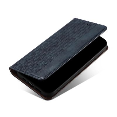 7. Magnet Strap Case Case for Samsung Galaxy S22 + (S22 Plus) Pouch Wallet + Mini Lanyard Pendant Blue