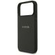 6. Guess Grained Gold Ring MagSafe Case for iPhone 18 Pro Max / 17 Pro Max - Black
