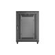 4. 19" 22U 800x1200 black Lanberg floor-standing rack cabinet with perforated doors (flat pack)