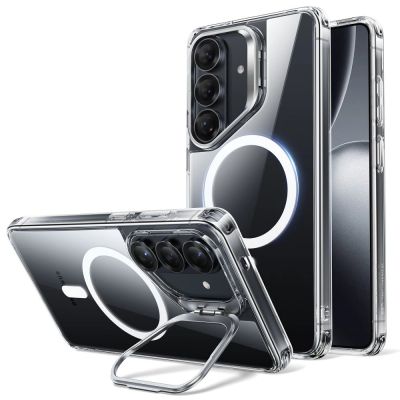 ESR Classic Hybrid Kickstand MagSafe Case for Samsung Galaxy S26 - Transparent