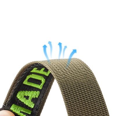 4. Dux Ducis Strap (Outdoor Version) Apple Watch Ultra Strap, SE, 9, 8, 7, 6, 5, 4, 3, 2, 1 (49, 45, 44, 42 mm) Nylon Band Bracelet Black/Green