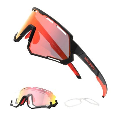 Rockbros SP246 sports glasses black and red