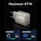 2. Spigen Essential EE472EU-GAN 2-Port 47W Wall Charger - Titanium