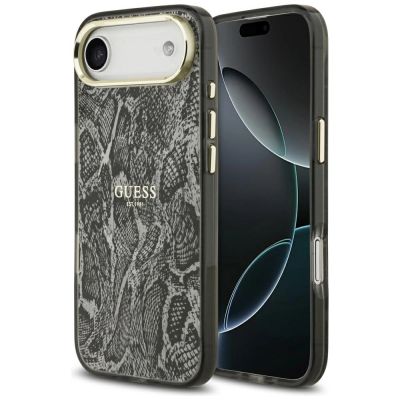 Guess Python Pattern MagSafe Case for iPhone Air - Black