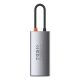 3. Baseus Metal Gleam 4in1 multifunctional HUB USB Type C - USB Type C Power Delivery 100 W / HDMI 4K 30 Hz / 1x USB 3.2 Gen 1 / 1x USB 2.0 (CAHUB-CY0G)