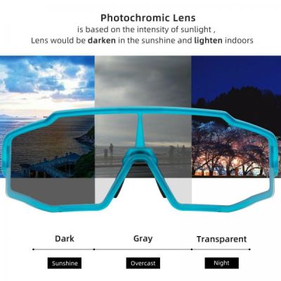 3. Rockbros Polarized Sports Glasses, Blue