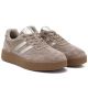 4. Women's beige leather platform sneakers S.Barski LR62-7107