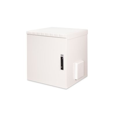 44. Digitus 19" 12U 600x600 wall-mounted network cabinet, solid door, gray, undivided, assembled, IP55, 100kg