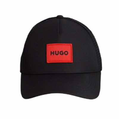 2. Hugo Boss Baseball Trucker Black Cap - 50519398-001