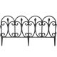 2. KINZO BLACK PLASTIC GARDEN FENCE 59x33CM 4 PANELS