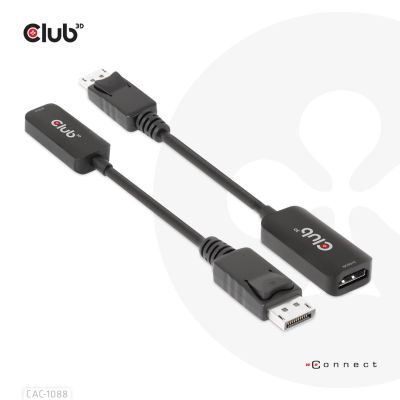 8. CLUB3D CAC-1088 Cable Adapter 0.21m DisplayPort HDMI Black