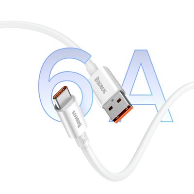 14. Baseus Superior Series 100W USB-A - USB-C Cable 2m - White