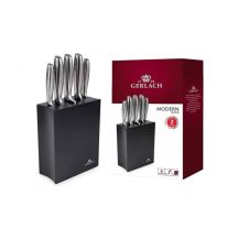 GERLACH.SET OF KNIFE BLOCK 5 pcs. MODERN BLACK %%%