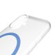 6. Puro Lite Mag TPU+PC Case Compatible with MagSafe for iPhone 17 - Transparent with Blue Ring