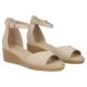 4. Women's leather wedge sandals beige Filippo DS7635