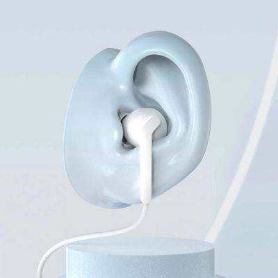 4. Dudao X3C+ Wired USB-C In-Ear Headphones 1.2m - White