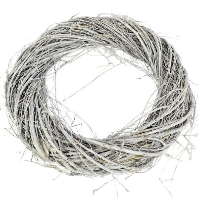 2. DECORATIVE WREATH 40 CM WHITE