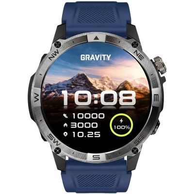 7. Smartwatch Gravity Black Strap + Bracelet GT46-2