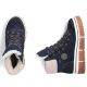 5. Rieker Y6347-14 Navy Blue Waterproof Leather Women's Ankle Boots