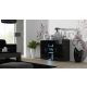 Chest of drawers 120cm SOHO S7 black/gloss black