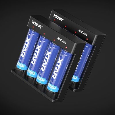 2. XTAR CHARGER FOR CYLINDRICAL LI-ION BATTERIES MC4S
