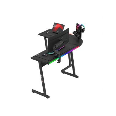 3. Huzaro Hero 6.0 Black RGB Gaming Desk